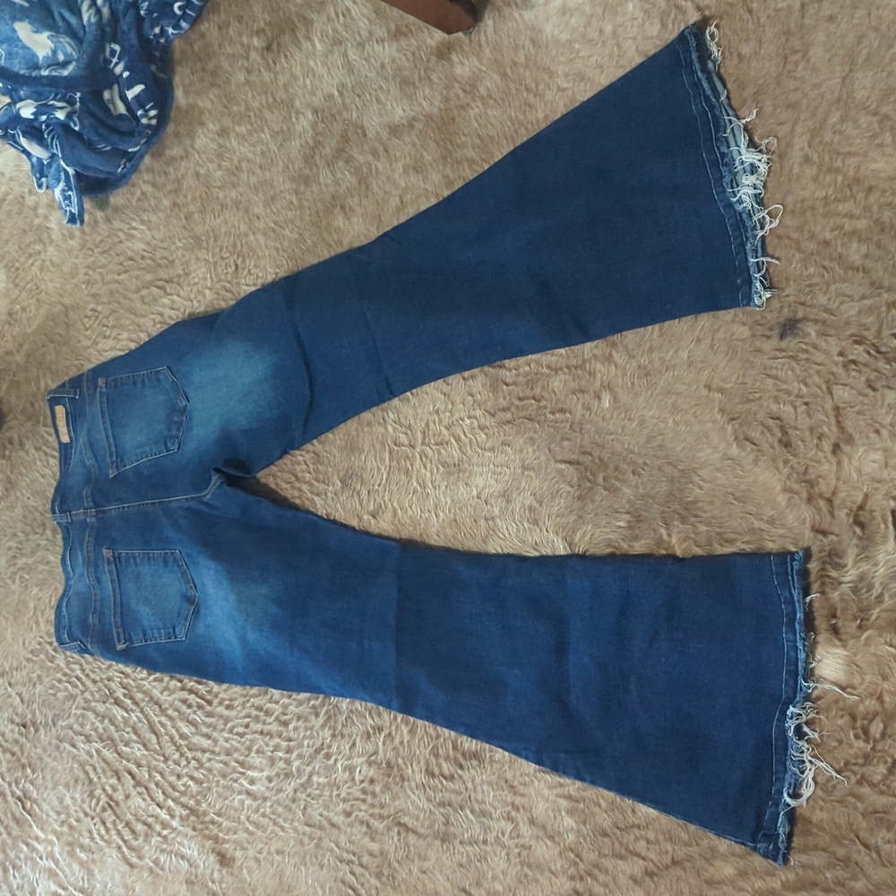 Lucky & blessed wide leg jean